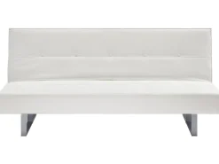 Sohvat<Beliani 3-Istuttava Vuodesohva Keinonahka Valkoinen Derby