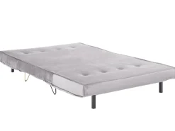 Sohvat<Beliani 2-Istuttava Vuodesohva Sametti Harmaa Vestfold