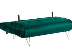 Cheap Beliani 2-Istuttava Vuodesohva Sametti Tummanvihrea Vestfold