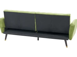 Sohvat<Beliani 3-Istuttava Vuodesohva Sametti Oliivinvihrea Vimmerby