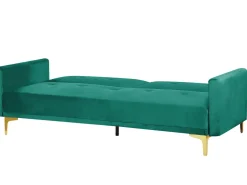 Clearance Beliani 3-Istuttava Vuodesohva Sametti Vihrea Lucan