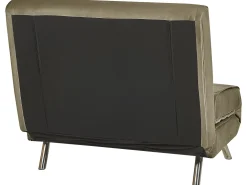 Sohvat<Beliani 1-Istuttava Vuodesohva Sametti Oliivinvihrea Farris