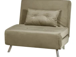 Sohvat<Beliani 1-Istuttava Vuodesohva Sametti Oliivinvihrea Farris
