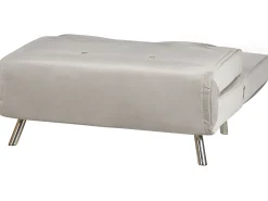 Sohvat<Beliani 1-Istuttava Vuodesohva Sametti Vaaleanharmaa Farris