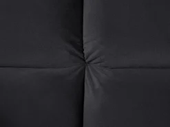 Sale Beliani 3-Istuttava Vuodesohva Sametti Musta Asby