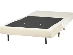 Best Sale Beliani 1-Istuttava Vuodesohva Sametti Kermanvalkoinen Farris