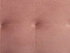 Sohvat<Beliani 3-Istuttava Vuodesohva Sametti Vaaleanpunainen Aberdeen