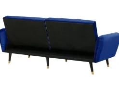 Store Beliani 3-Istuttava Vuodesohva Sametti Laivastonsininen Vimmerby