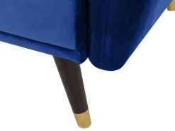 Store Beliani 3-Istuttava Vuodesohva Sametti Laivastonsininen Vimmerby