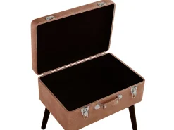 Sale Beliani Jakkara Keinonahka Säilytystila Kullanruskea 52 X 36 Cm Mallard