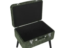 Fashion Beliani Jakkara Vakosametti Säilytystila Tummanvihrea 52 X 36 Cm Mallard