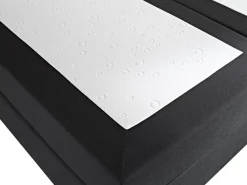 Sängyt<Beliani Jenkkisanky Kangas Musta 180 X 200 Cm President