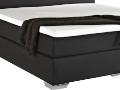 Sängyt<Beliani Jenkkisanky Kangas Musta 180 X 200 Cm President
