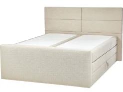 Sängyt<Beliani Jenkkisanky Kangas Säilytystila Vaalea Beige 160 X 200 Cm Aristocrat