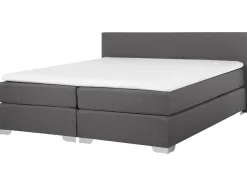 New Beliani Jenkkisanky Kangas Tummanharmaa 180 X 200 Cm President