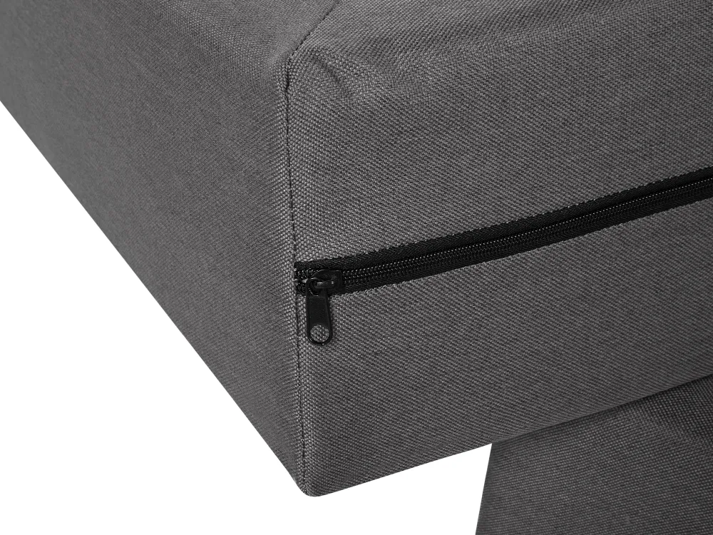 New Beliani Jenkkisanky Kangas Tummanharmaa 180 X 200 Cm President