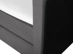 New Beliani Jenkkisanky Kangas Tummanharmaa 180 X 200 Cm President