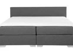 New Beliani Jenkkisanky Kangas Tummanharmaa 180 X 200 Cm President