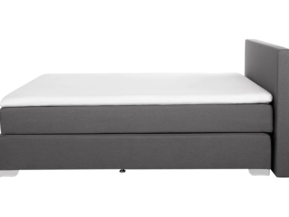 New Beliani Jenkkisanky Kangas Tummanharmaa 180 X 200 Cm President