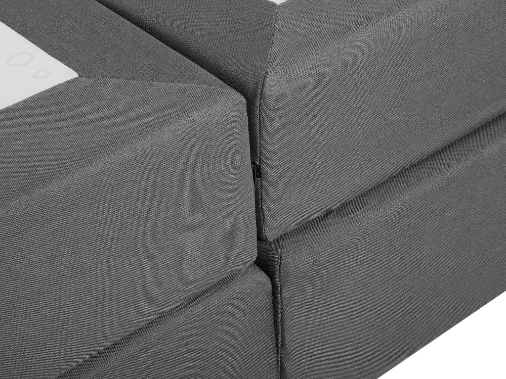 New Beliani Jenkkisanky Kangas Tummanharmaa 180 X 200 Cm President