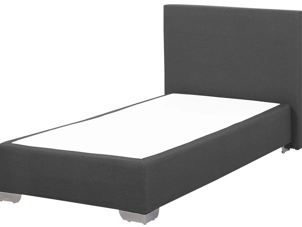 Sängyt<Beliani Jenkkisanky Kangas Tummanharmaa 90 X 200 Cm President