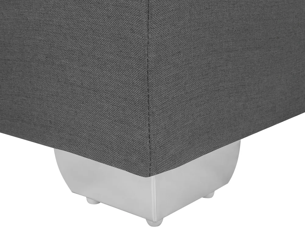 Sängyt<Beliani Jenkkisanky Kangas Tummanharmaa 90 X 200 Cm President