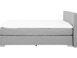 Sängyt<Beliani Jenkkisanky Kangas Vaaleanharmaa 180 X 200 Cm Consul