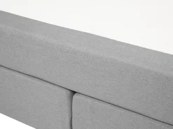 Sängyt<Beliani Jenkkisanky Kangas Vaaleanharmaa 180 X 200 Cm Consul