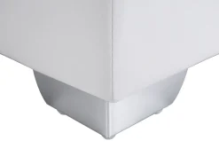 Shop Beliani Jenkkisanky Keinonahka Valkoinen 180 X 200 Cm President