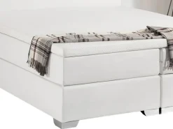 Shop Beliani Jenkkisanky Keinonahka Valkoinen 180 X 200 Cm President