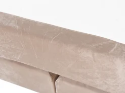 Sängyt<Beliani Jenkkisanky Sametti Beige 180 X 200 Cm Marquise