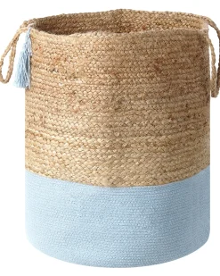 Best Beliani Juuttikori Beige/Vaaleansininen 50 Cm 2 Kpl Gajar