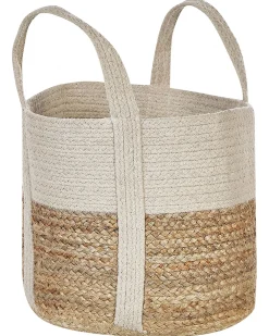 Säilytys<Beliani Juuttikori Beige/Valkoinen 35 Cm Sonipat