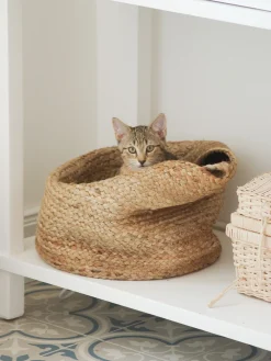 Lastenhuone<Beliani Juuttikori Hiekanruskea 2 Kpl Kaella