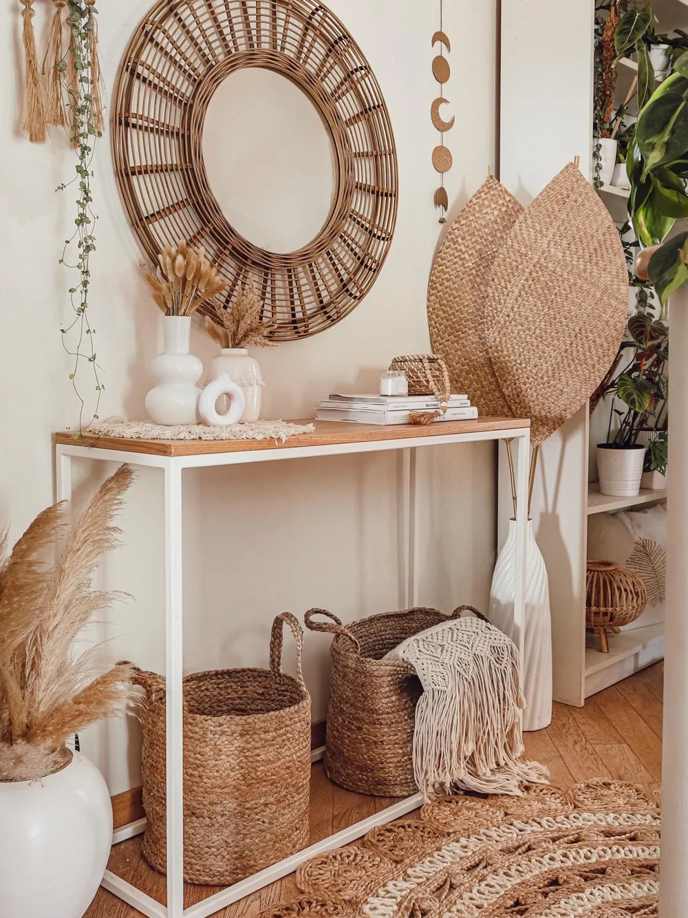 Lastenhuone<Beliani Juuttikori Hiekanruskea 2 Kpl Kaella