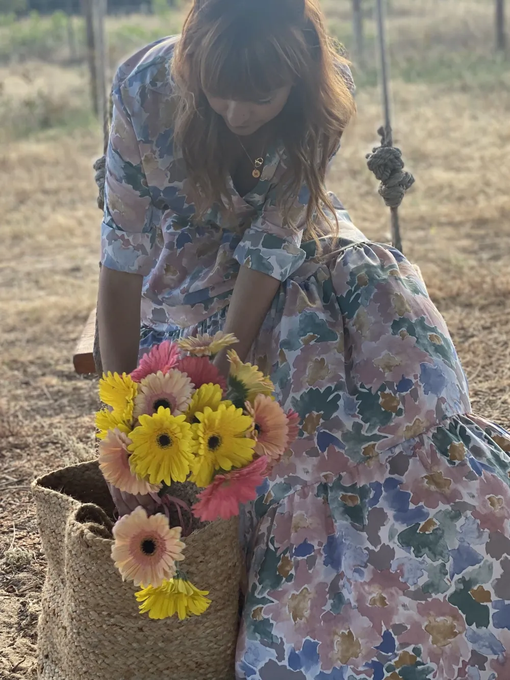 Lastenhuone<Beliani Juuttikori Hiekanruskea 2 Kpl Kaella