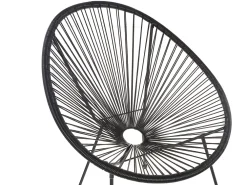 Best Beliani Kalustesetti Musta Poyta Ja 2 Tuolia Acapulco Ii