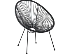 Best Beliani Kalustesetti Musta Poyta Ja 2 Tuolia Acapulco Ii