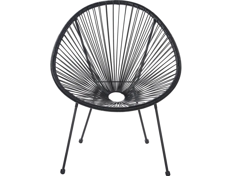 Best Beliani Kalustesetti Musta Poyta Ja 2 Tuolia Acapulco Ii