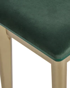 Säilytys<Beliani Kampauspoyta 4 Laatikkoa Led-Peili Jakkara Smaragdinvihrea/Kulta Fedry