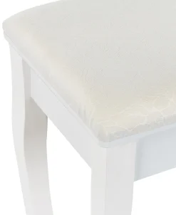 Säilytys<Beliani Kampauspoyta 3 Laatikkoa Peili Jakkara Valkoinen Astre