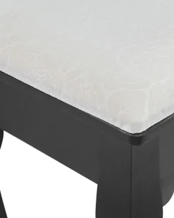 Säilytys<Beliani Kampauspoyta 3 Laatikkoa Peili Jakkara Musta Astre