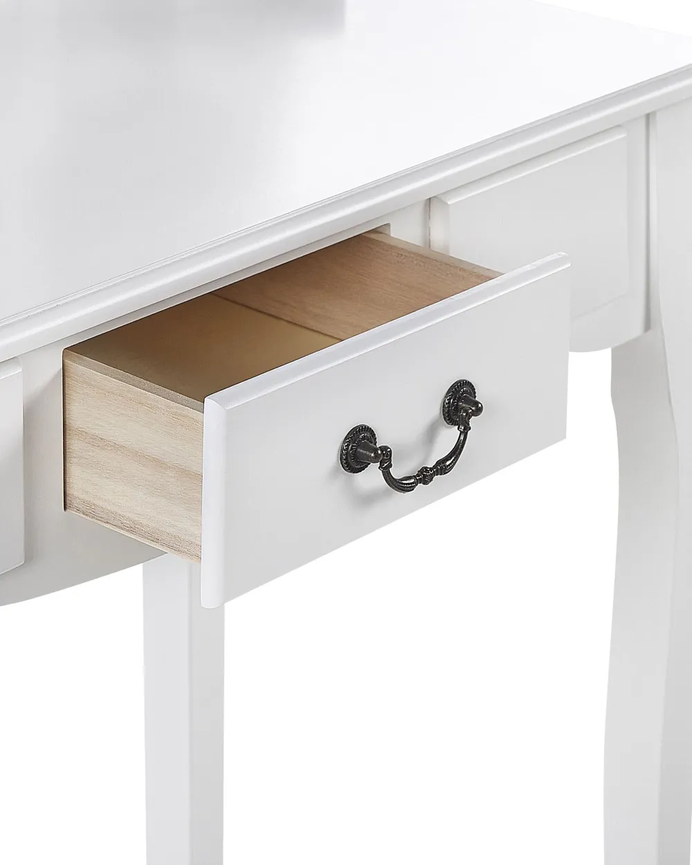 Säilytys<Beliani Kampauspoyta Laatikko Peili Jakkara Valkoinen Soleil