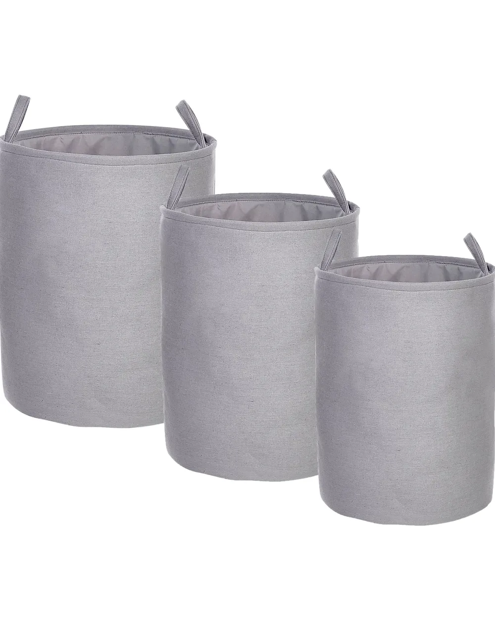 Säilytys<Beliani Kangaskori Harmaa 3 Kpl Archa