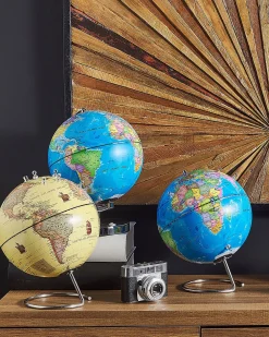 Clearance Beliani Karttapallo Magneeteilla Sininen 29 Cm Cartier