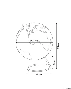 Clearance Beliani Karttapallo Magneeteilla Sininen 29 Cm Cartier