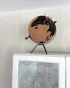 Lastenhuone<Beliani Karttapallo Ruskea/Musta 35 Cm Battuta