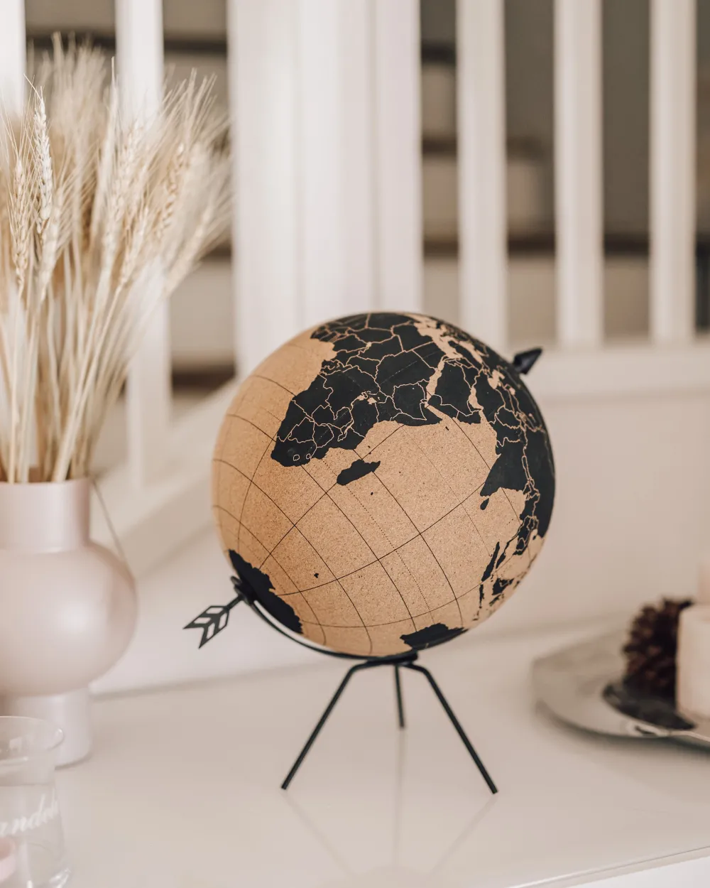 Lastenhuone<Beliani Karttapallo Ruskea/Musta 35 Cm Battuta