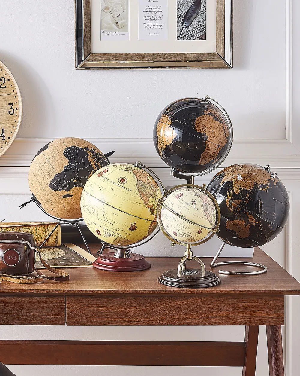 Lastenhuone<Beliani Karttapallo Ruskea/Musta 35 Cm Battuta