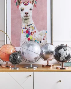 Fashion Beliani Karttapallo Ruusukulta/Vaaleanpunainen 28 Cm Cabot